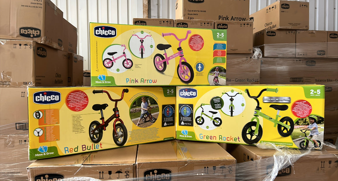 Chicco Kids Balance Bikes (80units) Per Pallet